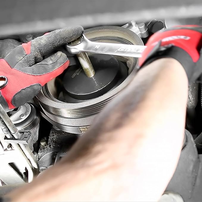 OEMTOOLS 25264 GM Harmonic Balancer Puller, LS Crank Pulley Puller, Remove LS Balancer Without Tapped Holes, No Radiator Removal Necessary, For use with GM, Chrysler, Jeep, Dodge