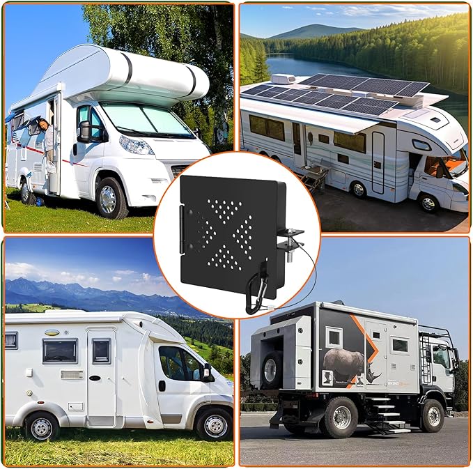 2 Pack Camper Bumper End Caps RV Aluminum Cap Sewer Hose Plug Cover with Screw Fixing, Heavy Duty RV Trailer Accessories for 4 Inch Bumper