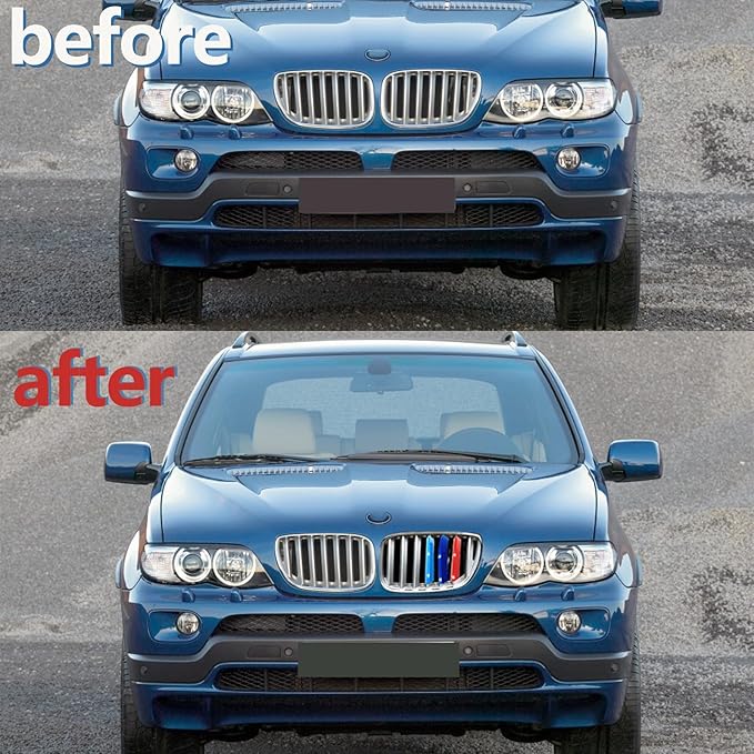 Automotive Grille Inserts for BMW X5 E53 2004-2006 (7 Grilles),Front Grill Accessories