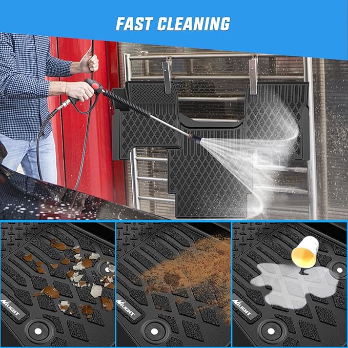 Nilight TPE Floor Mats for Volvo VNL 300 430 630 670 730 780 2004-2018 Volvo VT Models 2006-2010 All Weather Custom Fit Heavy Duty Floor Liners