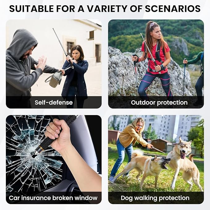 Multi-Functional Tire Thumper – Heavy Duty Universal Tire Tool, Solid Machined Construction, Self Defense Emergency Escape for Truckers & Outdoor Use