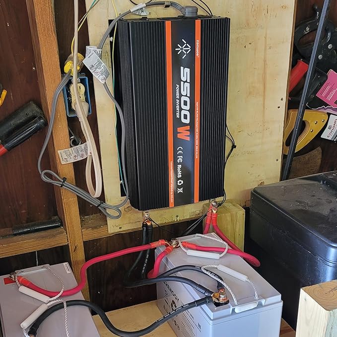 5500W Inverter 12V to 110V/120V Power Inverter Truck RV Solar Power Inverter 5000 watt Inverter 12V to 110V Converter with LCD Display