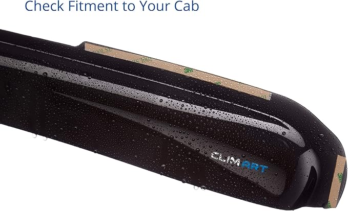 CLIM ART in-Channel Incredibly Durable Rain Guards for GMC Sierra 1500 2019-2026 Crew Cab,Original Window Deflectors,Vent Deflector,Vent Window Visors,Truck Accessories,4pcs-619003LPv