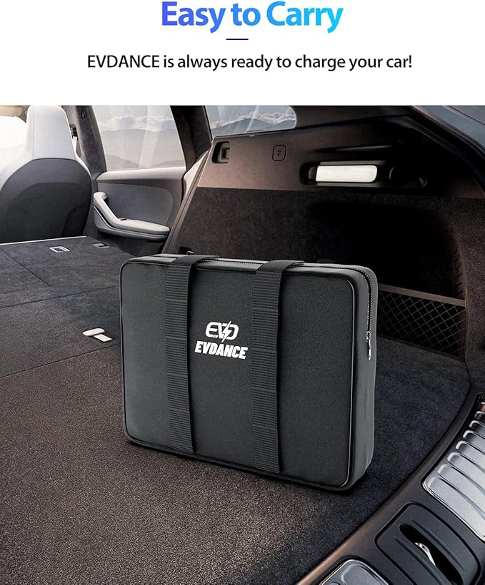 Level 2 EV Charger 32Amp, 7.68kW Portable & Home EV Car Charger with 25FT Cable, NEMA 14-50 Plug, IP66 Waterproof, 240V Electric Vehicle Charging Station Compatible with All J1772 EVs