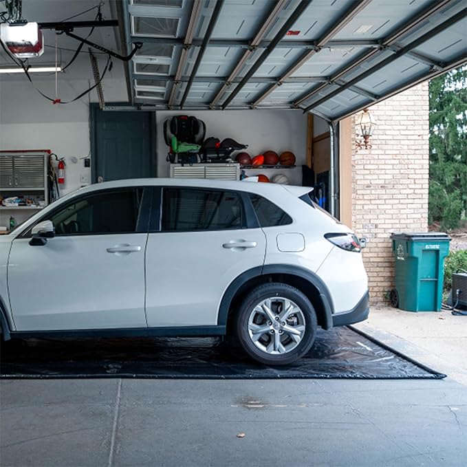 AutoFloorGuard Heavy-Duty Garage Containment Floor Mat for Compact Vehicles, 7’9″ x 16′