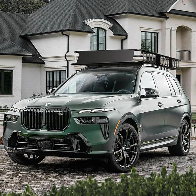 FORWODE 250LBS Universal Roof Rack Basket, 64"x39"x6" Rooftop Cargo Carrier Rack, Rust-Proof Roof Cargo Basket with Cargo Net