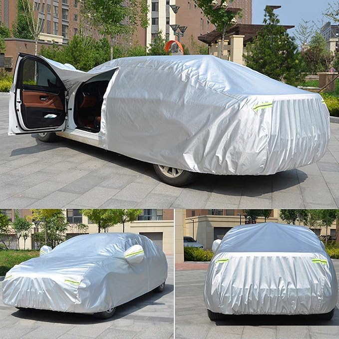 Koukou 6 Layers Car Cover Custom Fit Jeep Patriot from 2007 to 2016, Waterproof All Weather for Automobiles, Sun Rain Dust Snow Protection. (Ships from US Warehouse, Arrive Within 3-7 Days)