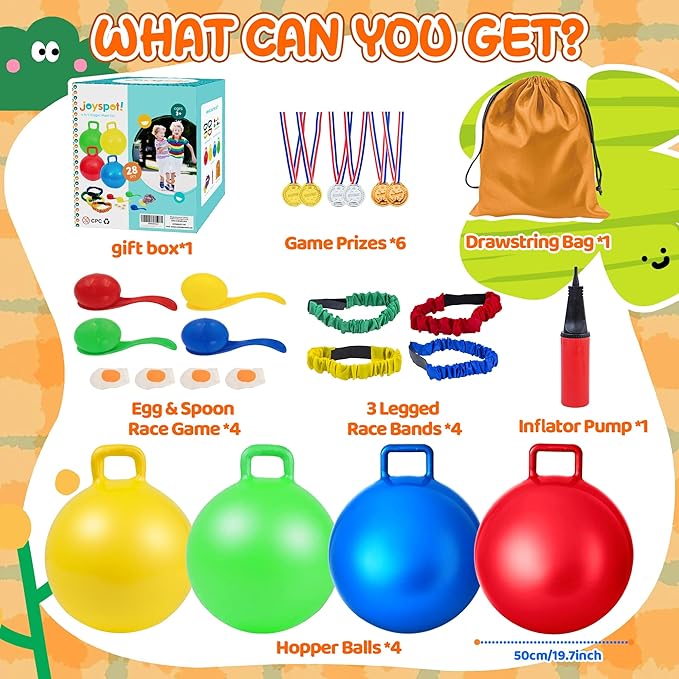 Carnival Outdoor Games Combo Set for Kids, Soft Plastic Cones Bean Bags Ring Toss Game, Activity Agility Set,Field Day Family Reunion Yard Lawn, Birthday Party Easter, Spring Fall Game