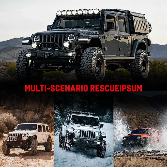 Winch Rope Extension, 3/8'' x 50ft 27,000Lbs Synthetic Winch Extension Rope, Winch Extension Line for Off Road Vehicle ATV UTV SUV Jeep (Orange)