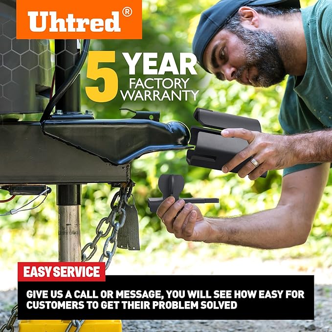 2025 Updated Trailer Hitch Lock -Anti Theft Coupler Lock Fits 1-7/8", 2" and 2-5/16" Couplers, Heavy Duty Trailer Tongue Lock with Weatherproof Silicone Cover, Trailer Coupler Lock for Trailer Boat Rv