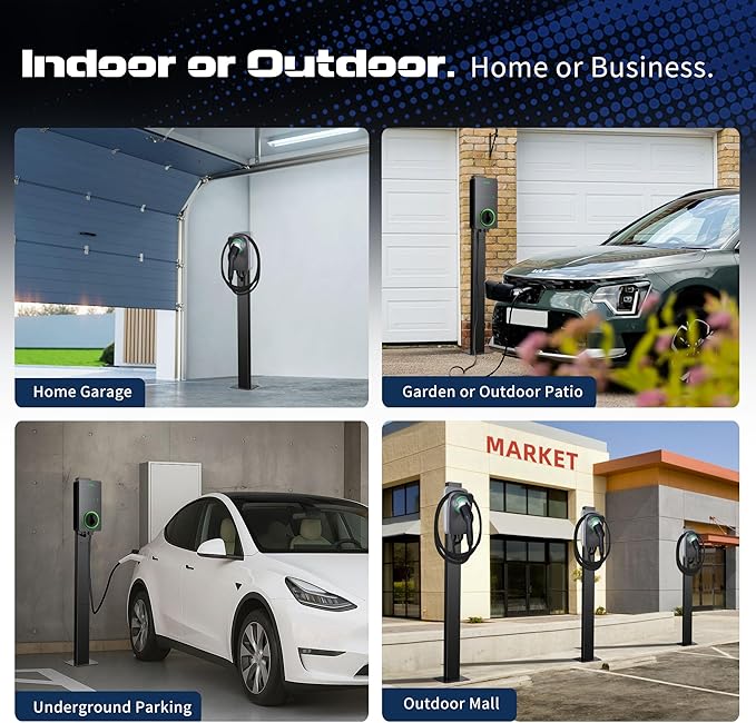 Wallbox Stand for Mobile Wallbox Tesla Charging Station for Outdoor Use, The Charging Station for Moblie Wallbox Tesla Charging Station, The Wallbox Carrier