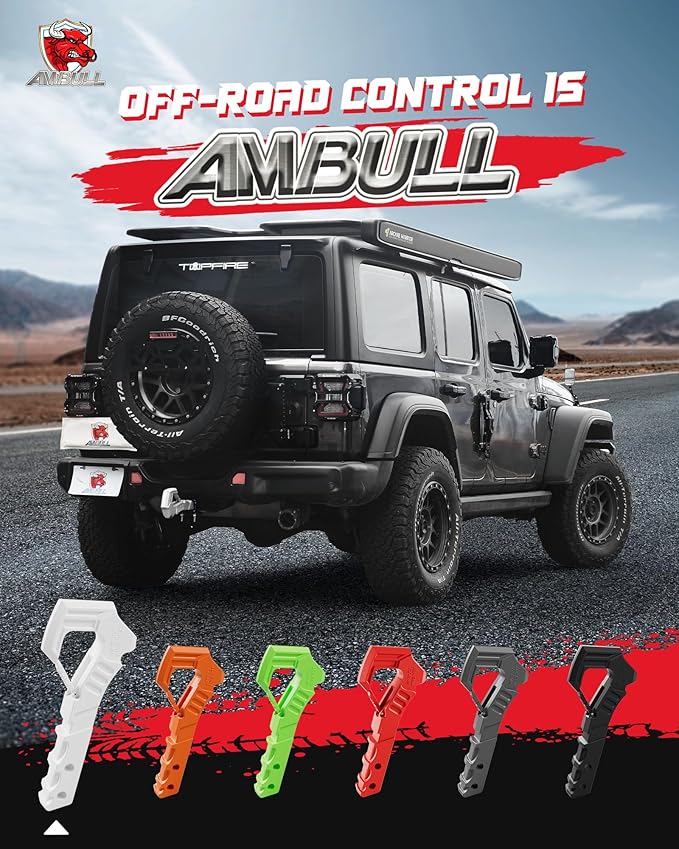 Truck Hitch - 2" Receiver Hitch with Scorpion Tail Tow Hook; 88000 Lbs Break Strength; Drop Forged Steel; White