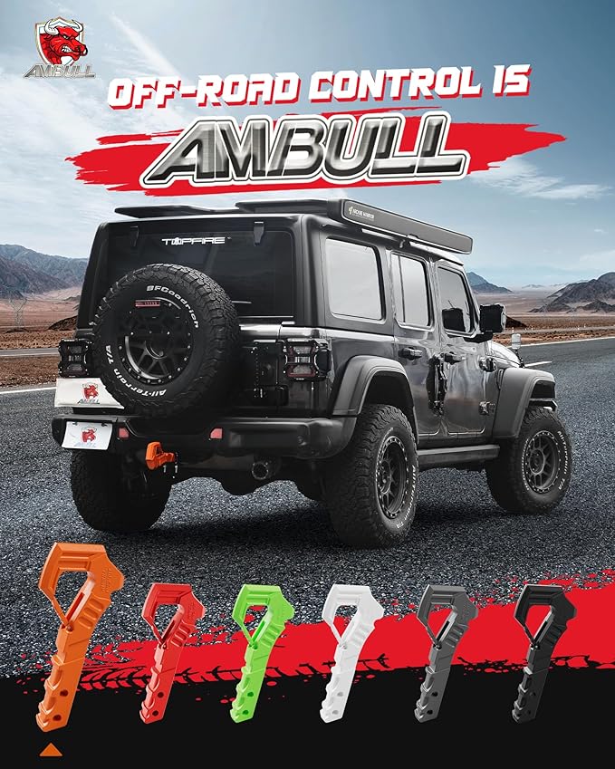 Tow Hitch Receiver Hook With Tightener, 2 Inch Truck Receiver, Drop Forged Steel Trailer Hitch 88000 Lbs Break Strength, Scorpion Tail Tow Hook for Trucks, Orange