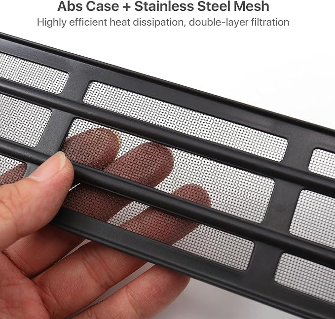 Front Grill Mesh Insert Fit for Toyota RAV4 2019-2025 Accessories, Non- Adventure and TRD Off-Road Models, Air Vent Cover Guard Grille Guard Protector for 2020 2021 2022 2023 2024 RAV 4