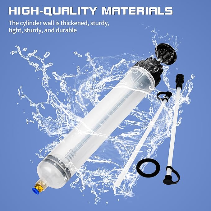 500CC/Oil Extractor/Oil Syringe,Syringe Style Manual Automotive Pump,Gear Oil, and Brake Fluid Extractor