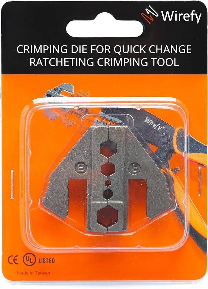 Wirefy Crimping Die for RG-Type Coaxial Cables (RG58/RG59/RG62/RG6) | Interchangeable Quick-Change Die for Wirefy Crimping Tools