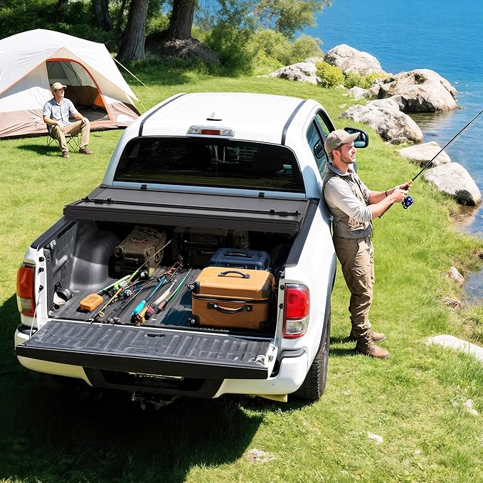 YITAMOTOR Low-Profile Hard Tri-Fold Truck Bed Tonneau Cover Compatible with 2015-2026 Chevy Colorado/GMC Canyon with 5.2 ft Bed