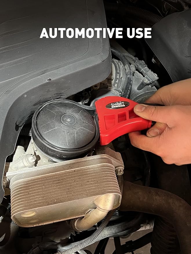 SMART JERRY - Rubber Strap Wrench Plumbing | 2-Pack Anti-Scratch Belt Wrenches for Shower Heads, Oil Filter, Pipes & Drain | Adjustable Shower Head Wrenches | Oil Filter Strap Wrench