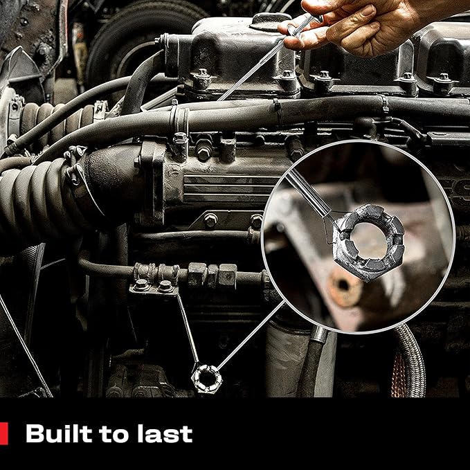 NoCry Premium Pick Up Tool Set — Includes a 36in Flexible Claw Grabber and a Telescoping Magnetic Pickup Stick with a 16lb Pull Force Magnet — Anti-Rust Zinc Coating