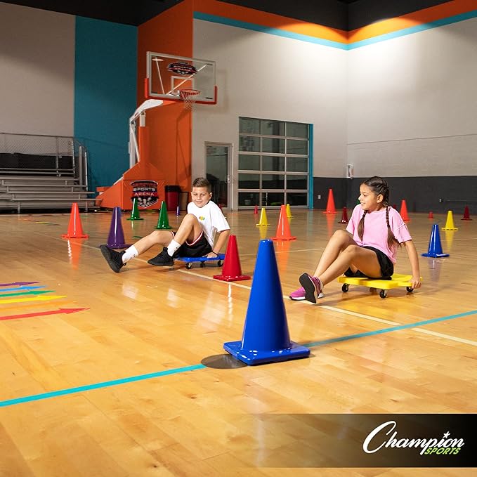 Champion Sports Hi Visibility Flexible Vinyl Cones