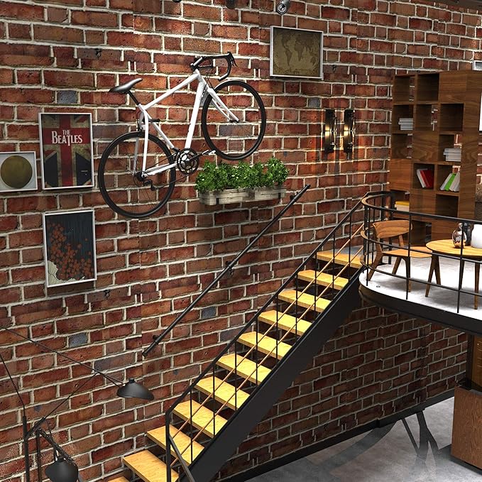 12FT Stair Handrail Industrial Loft Pipe Style for Indoor Stairs, Wall Mounted Stairway Handrail,Basement Stair Railing