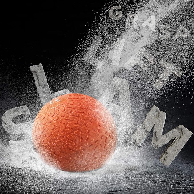 Yes4All Slam Balls, 10-40lb Weighted Ball Weight, Durable PVC Sand Filled Workout Dynamic Slam Ball for Core Strengthen