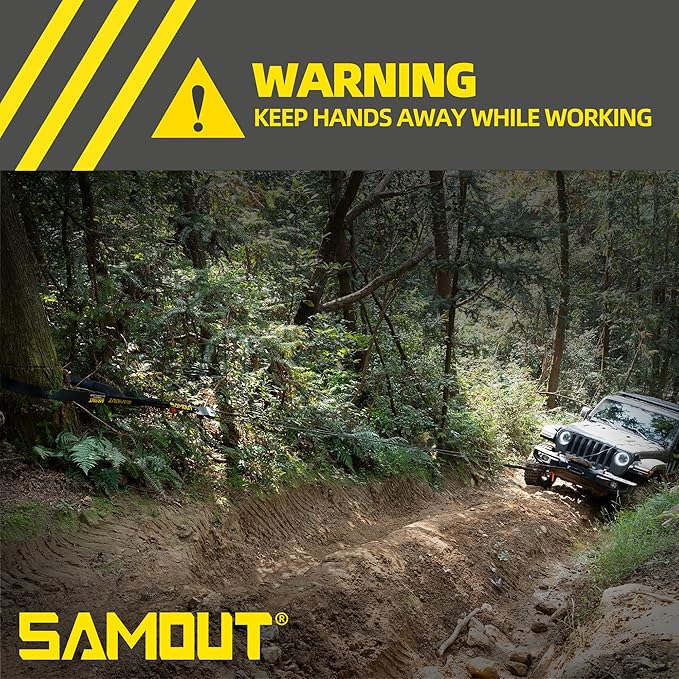 Winch Snatch Block (11 US Ton WLL) Recovery Towing Pulley System for Synthetic Rope or Steel Cable with Max Dia. 1/2in