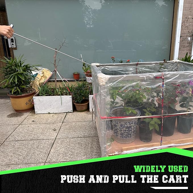 5th Wheel Pin Puller, 32" Solid Steel Chrome Plated 5th Wheel Puller Hook, Heavy Duty 5th Wheel Puller w/Hook, 1 Pack