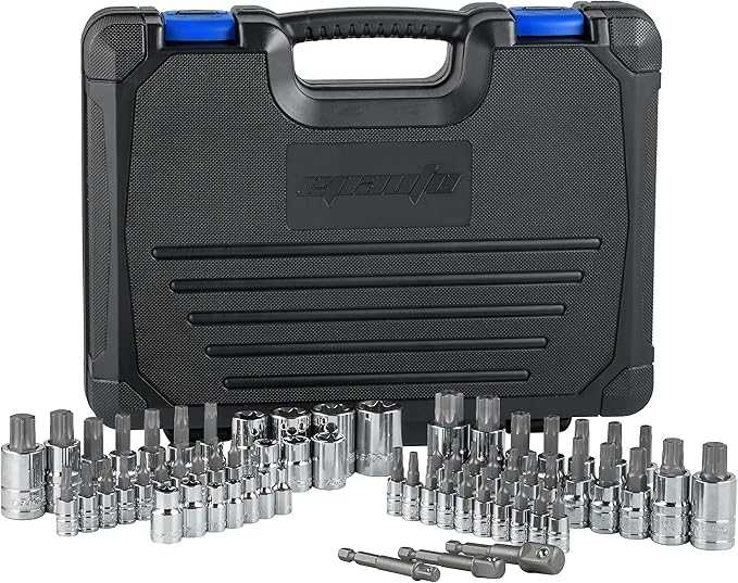 EPAuto Torx Bit Socket and External Torx Socket Set 63-Piece Set