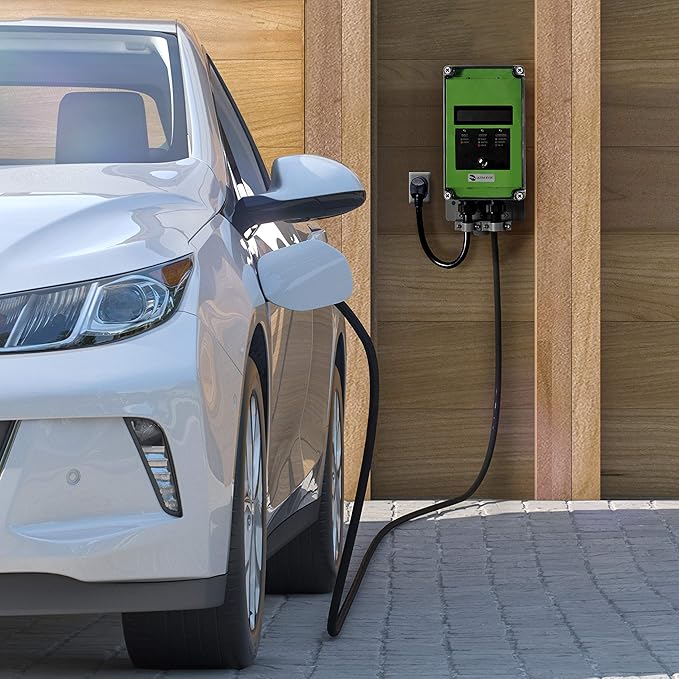 Ultra 32 Amp Electric Vehicle EV Charging Station J1772 NEMA 14-50 240V Level 2 EVSE with Display CSA Safety Certified