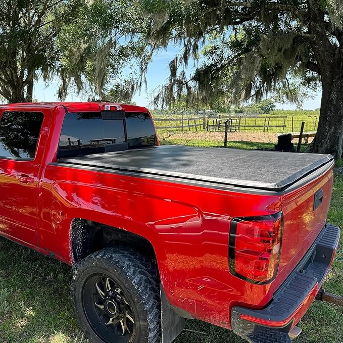 AUTOSAVER88 Soft Roll Up Truck Bed Tonneau Cover Compatible with 2015-2025 Ford F-150 (Excl. Raptor Series) 5.5ft Bed