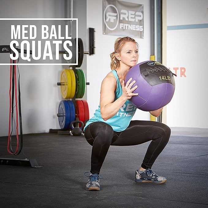 REP Fitness Soft Medicine Ball/Wall Ball for Strength and Conditioning Workouts, Core Exercises, Cross Training