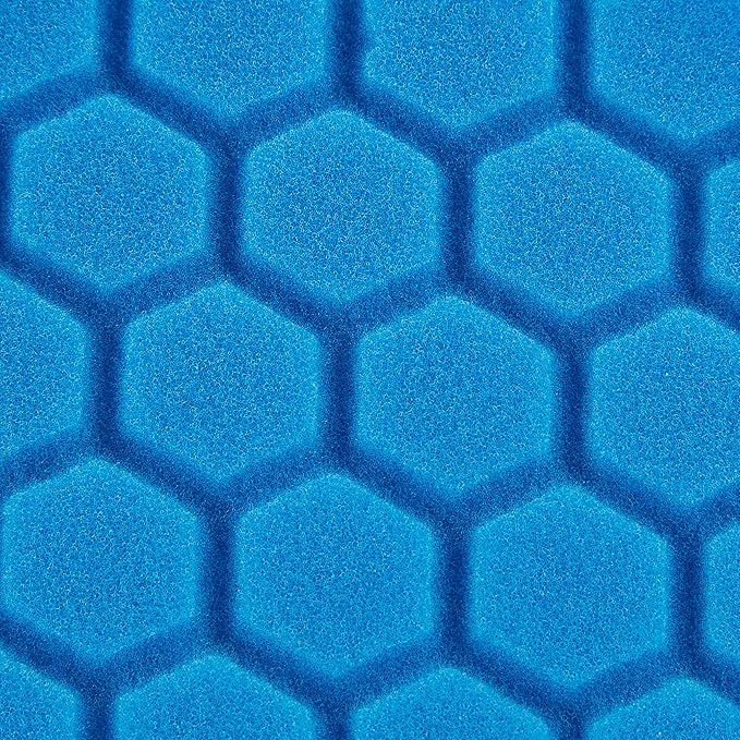 Chemical Guys BUFX_105HEX5 Hex-Logic Light Polishing/Finishing Pad, Blue (5.5 Inch Pad Made for 5 Inch Backing Plates), 1 Pad Included