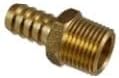 1/4" Hose x 1/2" NPTF Male Pipe Thread Brass Barb Connector Fitting | 102-0408C