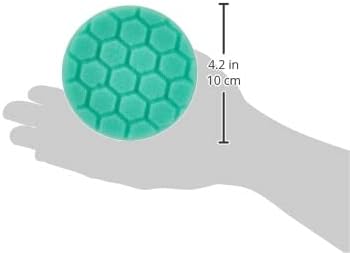 Chemical Guys BUFX_103_HEX4 Hex-Logic Heavy Polishing Pad, Green (4.5 Inch Fits 4 Inch Backing Plate), 1 Pad Included