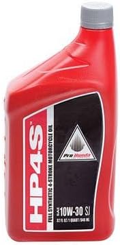 Honda Pro HP4S Full Synthetic 4-Stroke Motor Oil 10W-30 32 oz.