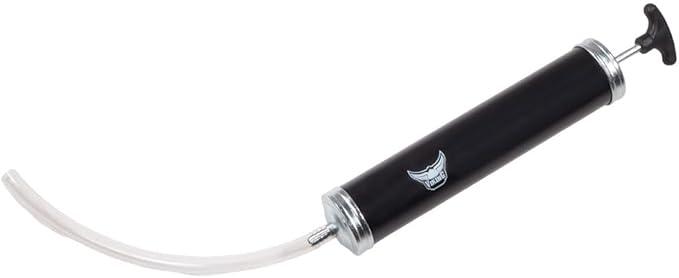 Mytee Products Automotive Fluid Extractor Pump Compatible with Non-Corrosive Fluids, Gear Oils, Lubricants, and Engine Oil - 16 Oz Suction Gun with 12" Vinyl Hose & Manual Oil Change Syringe