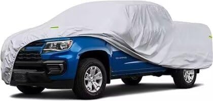 Truck Cover Fit Chevrolet Chevy Colorado from 2015 to 2025 (Crew Cab/Extended Cab), Waterproof All Weather Full Pickup Cover, Outdoor Sun UV Rain Dust. Protection