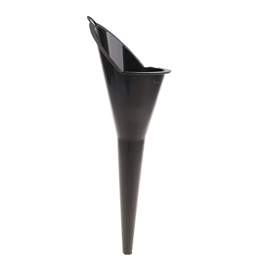 1Pc Black Multi-Function Auto Engine Oil Petrol Change Funnel, Oil System Tools, Large:28cm (11.02in), Multi-Function Long Stem Plastic Funnel for Car Motorcycle ATV Boat