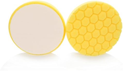 Chemical Guys BUFX_101HEX6 BUFX_101_HEX6 Hex-Logic Heavy Cutting Pad, Yellow (6.5 Inch Pad Made for 6 Inch Backing Plates), 1 Pad Included