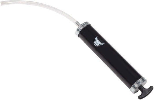 Mytee Products Automotive Fluid Extractor Pump Compatible with Non-Corrosive Fluids, Gear Oils, Lubricants, and Engine Oil - 16 Oz Suction Gun with 12" Vinyl Hose & Manual Oil Change Syringe