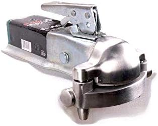 Alarmed stainless steel trailer coupler hitch lock loud alarms 120dB alarm travel camp ground camping horse shows boat marina dump trailers storage RV park locking cargo curt demco atwood stop thieves