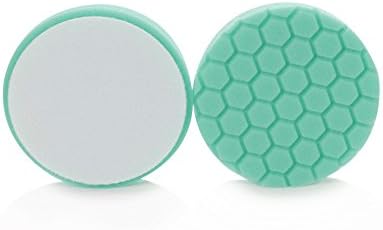 Chemical Guys BUFX_103HEX6 BUFX_103_HEX6 Hex-Logic Heavy Polishing Pad, Green (6.5 Inch Pad Made for 6 Inch Backing Plates), 1 Pad Included