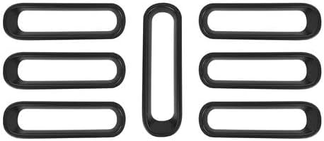 Hoolcar Grill Inserts Front Grille Mesh Cover Guard for Jeep Wrangler JK 2007-2017 Clip-on Grille Exterior Accessories, Matte Black