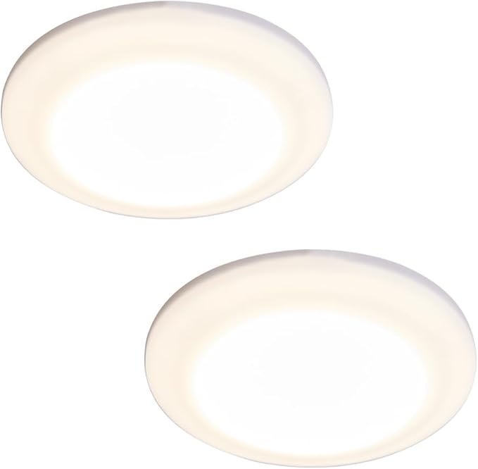 Facon 4.5" LED RV Puck Light Surface Mount - 2Pack, SY-SM45 12V RV Dome Light with Switch, 290LM Cool White (4000K), Ideal for RVs, Motorhomes, Campers, Marine Vehicles