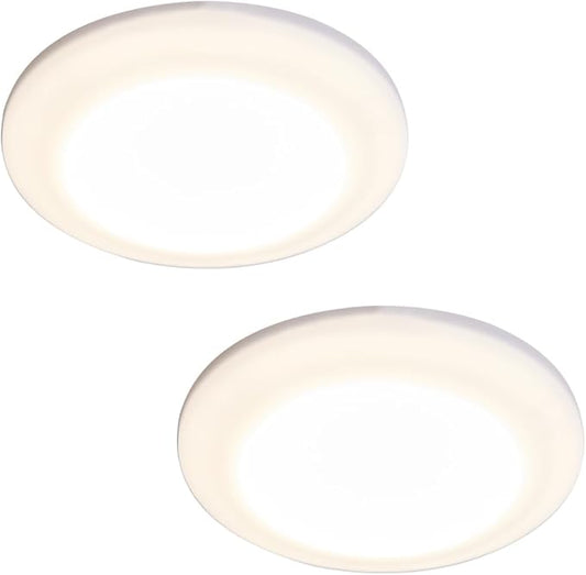 Facon 4.5" LED RV Puck Light Surface Mount - 2Pack, SY-SM45 12V RV Dome Light with Switch, 290LM Cool White (4000K), Ideal for RVs, Motorhomes, Campers, Marine Vehicles