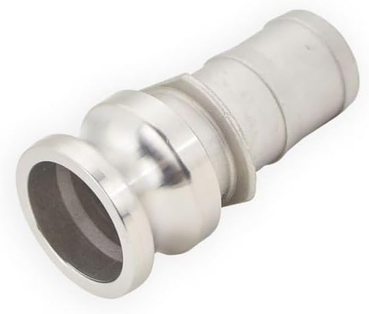 1/2'' Male Camlock x Male Hose Shank Adapter - Stainless Steel 316 Type E - Industrial Grade, Durable, Corrosion Resistant, Quick Connect