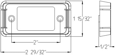 Lumitronics RV Base Mount for Mini Thin Line Lights
