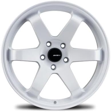 AVID.1 AV-06 Matte White 17x8 Custom Wheel – Fits 5x100 Bolt Pattern with +35 Offset – Lightweight Performance Alloy Wheel – Aggressive Street Style & Track-Ready Car Accessories