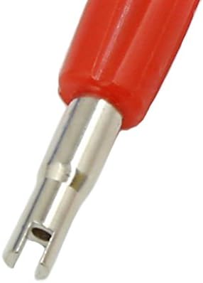 Valve Core Remover with 100 Pcs Car Truck Replacement TPMS Nickel Plated Tire Tyre Valve Stem Core Dual Single Head Valve Core Remover Tire Repair Tool Set